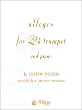 ALLEGRO TRUMPET SOLO cover